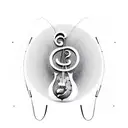 A minimalist design of a sports team logo merged with a musical note tattoo design idea