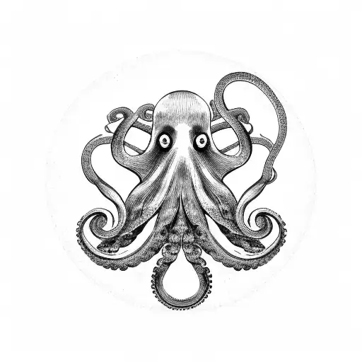 octopus on a wagon wheel tattoo design idea
