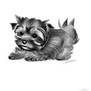 a yorkshire terrier tattoo design idea