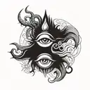 shiva third eye tattoo design idea