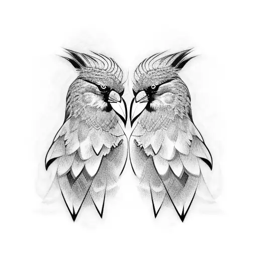 odin's two crow tattoo design idea