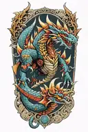 odoragon, monster hunter tattoo design idea