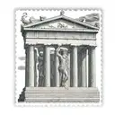 Parthenon greece  postage stamp tattoo  tattoo design idea