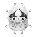 luffy one pie e tattoo design idea