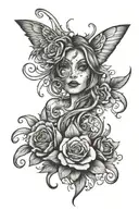 anxiety happy depression tattoo design idea