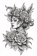 anxiety happy depression tattoo design idea