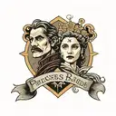 princess bride tattoo design idea