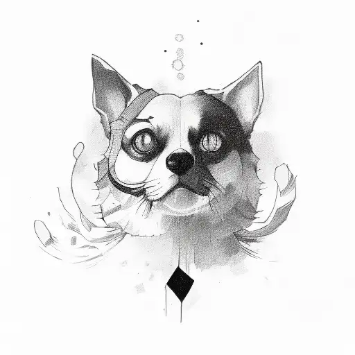 bonnie and clyde russian roulette tattoo design idea