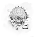 map of Colombia tattoo design idea