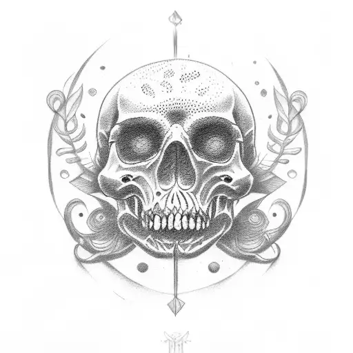 memento Mori creative tattoo design idea