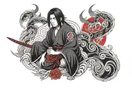 Itachi Uchiha tattoo design idea