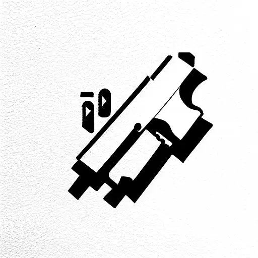 glock-18 tattoo design idea