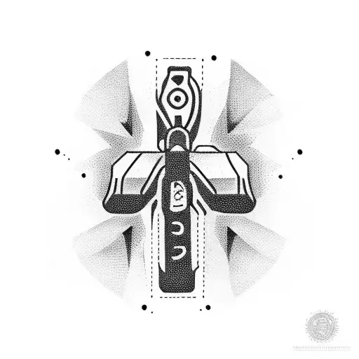 glock-18 tattoo design idea