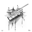 glock-18 tattoo design idea