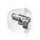 glock-18 tattoo design idea