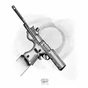 glock-18 tattoo design idea