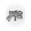 glock-18 tattoo design idea