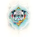 pug patronus tattoo design idea