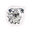 pug patronus tattoo design idea