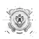 bear trap 1954 tattoo design idea