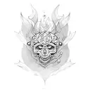 trap tattoo design idea