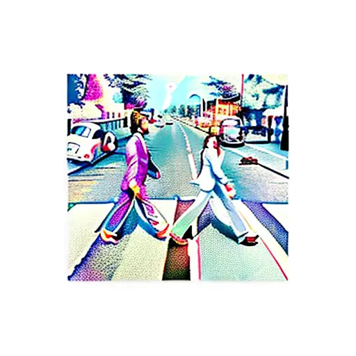 Beatles abbey road tattoo design idea