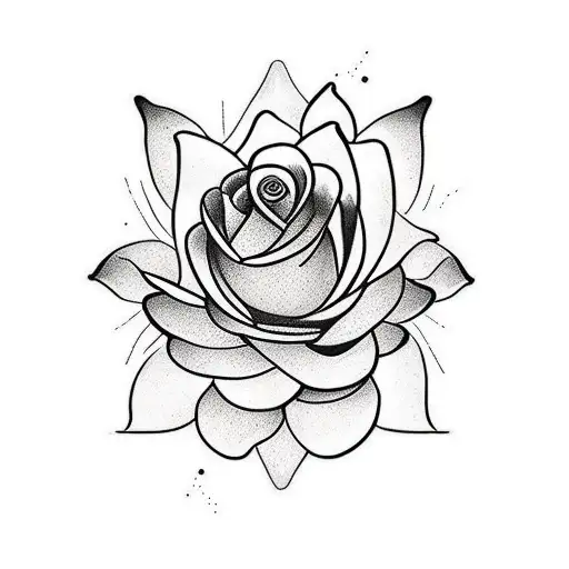 roses and lotus nature theme sleeve tattoo from shoulder to below the elbow  tattoo design idea