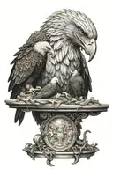 prometheus and eagle eating liver tattoo design idea
