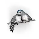 two love birds  tattoo design idea