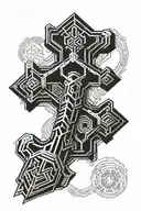Thor hammer tattoo design idea