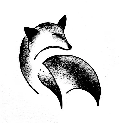 virgo fox tattoo design idea