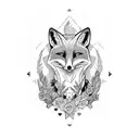 virgo fox tattoo design idea