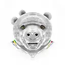 polo bear  tattoo design idea