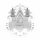 Cambodia peppercorn tattoo design idea