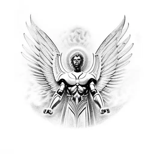 archangel Michael  tattoo design idea