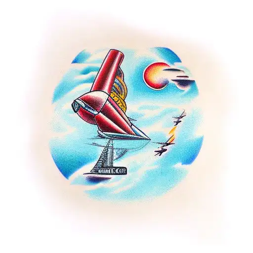 the sky is the limit tattoo design idea