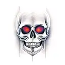 Virgo woman Gypsy evil skull tattoo design idea