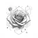 rose, ace of spade, wolf, constellation tattoo design idea