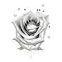 rose, ace of spade, wolf, constellation tattoo design idea