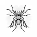 Spider tattoo design idea