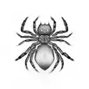 Spider tattoo design idea