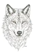 wolf tattoo design idea