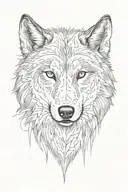 wolf tattoo design idea