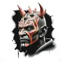 Darth maul tattoo design idea