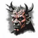 Darth maul tattoo design idea