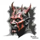 Darth maul tattoo design idea