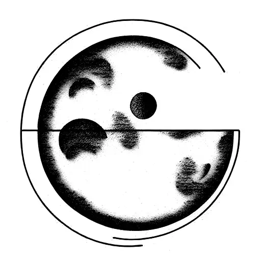 moon phases tattoo design idea