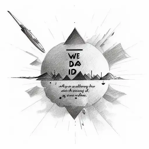 Carpe Diem quote with traveling  tattoo design idea