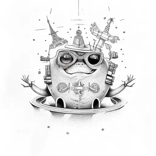 Carpe Diem quote with traveling world tattoo design idea