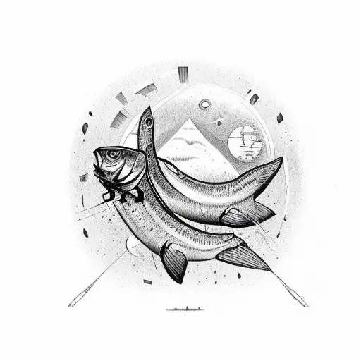 Carpe Diem quote with nature scenery tattoo design idea